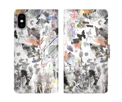 [iPhone11] iPhone16 Pro ケース スカラー スマホケース 手帳型 iPhone16 Plus ケース アイフォン16 15 14 13 12 11 スマホカバー 全機種対応 手帳 ScoLar フラミンゴ ワンコ チョウ カメラ 手書き風