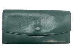 ♪1374 イルビゾンテ ILBISONTE 長財布 グリーン　中古