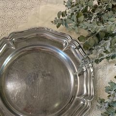 極美品☆レアアイテム☆】クリストフル ミニ花リムプレート - メルカリ
