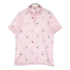 サイズ：6 JACK BUNNY ジャックバニー  半袖ポロシャツ 総柄 ピンク系 [240101450715] ゴルフウェア メンズ ストスト