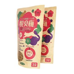 ペットの脱臭トイレ砂 脱臭梅 3L×2 袋（猫砂）