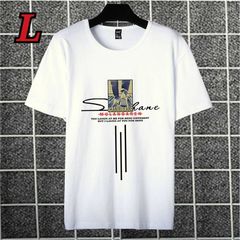 スニーカー (Lサイズ) プリントTシャツ 韓国 半袖  Tシャツ カジュアル