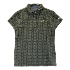 サイズ：0 MASTER BUNNY EDITION マスターバニーエディション  半袖ポロシャツ 総柄 イエロー系 [240101317224]# ゴルフウェア レディース ストスト