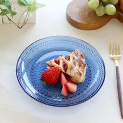 新品◎iittla カステヘルミ4点セットプレートタンブラーマリンブルー