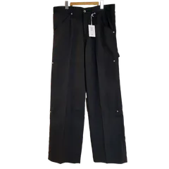 極美品　dairiku ダイリク　ペインターパンツ　ブラック　ワイドパンツ　L DAIRIKU [ 