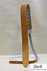 ハンドメイド ＆国内生産 　本革ベロアレザー　ギターストラップ(Genuine Leather Guitar Strap)　キャメル