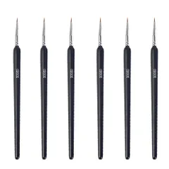 【迅速発送】MINBOOT 面相筆 極細 水彩筆 絵の具 筆 プラモデル 筆 6本セット 絵筆 習字 油絵 アクリル絵の具 細筆 水彩画 塗装 アクリル 超極細の00000