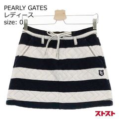 PEARLY GATES パーリーゲイツ スカート ボーダー プリーツ M - メルカリ