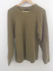 ◇ MONO-MART モノマート クルーネック 長袖 ニット セーター サイズM ブラウン系 メンズ E  【1304050004414】