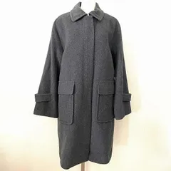 #wnc ヒューマンウーマン HUMANWOMAN コート M グレー ウール ステンカラー ジップアップ シンプル レディース [848986]のサムネイル