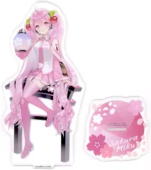 【中古】雑貨 デザインA(腰掛け) 桜ミク BIGクリアスタンド 「キャラクター・ボーカル・シリーズ01 初音ミク」