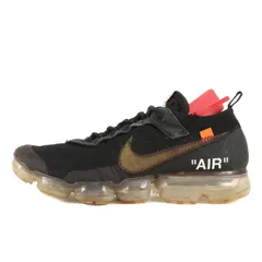 OFF-WHITE オフホワイト サイズ:27.5cm 18SS NIKE THE 10 : AIR VAPORMAX FK (AA3831-002) ナイキ エア ヴェイパーマックス ブラック 黒 US9.5 コラボ ローカット スニーカー シューズ