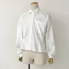 48h13 イタリア製 MAISON MARTIN MARGIELA メゾン マルタン マルジェラ ここのえ期 変形シャツ ブラウス 長袖シャツ  500C351742 サイズM ホワイト コットン レディース アーカイブのサムネイル