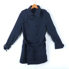 ステュディオス トレンチコート ショートトレンチ ウール/アンゴラ混 アウター 日本 メンズ Sサイズ ネイビー STUDIOUS 【中古】のサムネイル