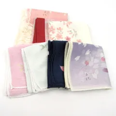 宇野千代 ハンカチ 7点セット 未使用 花柄 和装小物 まとめて 大量 レディース