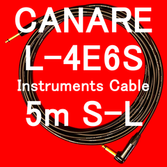 CANARE L-4E6S Instruments Cable w/ Neutrik Gold Plated TS Plug SL 5m