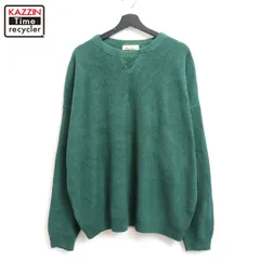 90s USA製 vintage Eddie Bauer コットン ニットセーター メンズ 表記Lサイズ