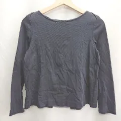 ◇ Θ green label relaxing UNITED ARROWS バック切替 長袖 カットソー サイズ表記なし ネイビー レディース E  【1501160037541】