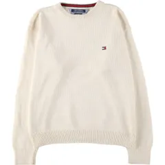 古着 90年代~ トミーヒルフィガー TOMMY HILFIGER コットンニットセーター レディースXL相当 ヴィンテージ/eaa380927