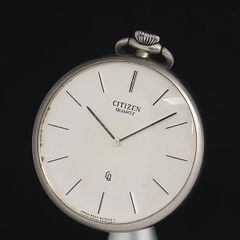 昭和レトロ CITIZEN DATE 懐中時計 デイトフレーク 22石手巻き - メルカリ
