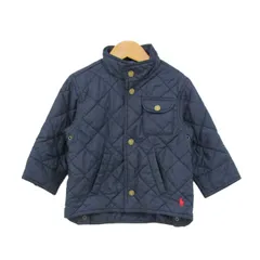 ポロバイラルフローレン キルティングジャケット アウター ブルゾン ベビー 男の子用 90サイズ ネイビー Polo by Ralph Lauren 【中古】