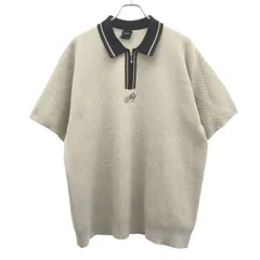 HUF ハフ CURSIVE SCRIPT ZIP POLO ポロシャツ 23M KN80087 ライトグレー系 XLのサムネイル