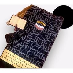 礼拝用マット TRAVEL MAT KABAH MOTIF PORTABLE MAT POCKETABLE ムスリム 礼拝 マット 礼拝マット 旅行 トラベル 携帯 小型マット コンパクト 小型 セット ポーチ おしゃれ インドネシア