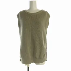 アーバンリサーチ ドアーズ URBAN RESEARCH DOORS コットン畦KNITベスト ニット ボートネック M ベージュ DR36-22E111 /RO