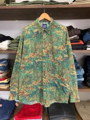 90s GAP botanical print shirt