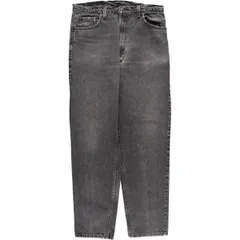 古着 90年代 リーバイス Levi's 550 RELAXED FIT TAPERED LEG ブラックデニム テーパードデニムパンツ USA製 メンズw34相当/evb008267