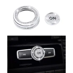 【新着商品】音量 オーディオ ボリューム ダイヤルカバー AMG ステッカー GLEクラス 内装 GLA カスタム CLA E パーツ C MMIコントロールパネル X156 ラインストーン C117 亜鉛合金 W213 W204 シルバー アクセサリー 両面