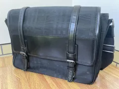 美品❗️ BURBERRY バーバリー ショルダーバッグ メッセンジャー ブラック チェック