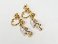 courreges クレージュ ゴールド×シルバー ハート イヤリング