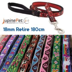 18mm幅　180cmリード　アメリカ製　軽量　登山用で丈夫　LUPINE 　中型犬　大型犬　リタイア　製造終了デザイン