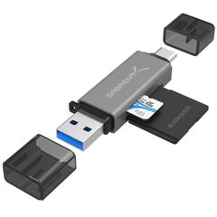 SABRENT USB 3.2 Gen 1とUSBタイプC OTGカードリーダー SD, SDHC, SDXC, MMC/マイクロSD、T-Flashに対応（CR-BCA2）