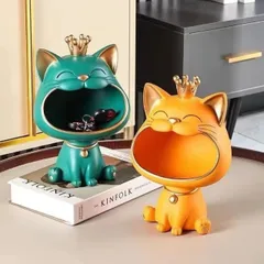 個性的 オシャレ 置物 玄関 可愛い 卓上 アート キャラクター プレゼント 飾り物 グッズ オブジェ モダン インテリア お部屋 置き物 お祝い 雑貨 小物 おしゃれ 猫 ねこ