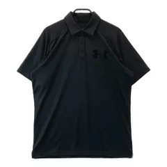 サイズ：XL UNDER ARMOUR アンダーアーマー MGF8620 半袖ポロシャツ ボタンダウン  ブラック系 [240101458988] ゴルフウェア メンズ ストスト