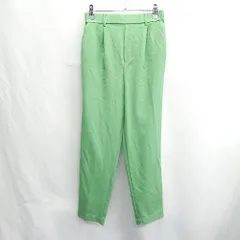 ◇ ⊂ LEPSIM レプシィム 後ろウエストゴム ストレートパンツ サイズS グリーン レディース E  【1502060037983】