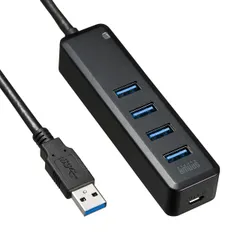 サンワサプライ 磁石付USB3.0 4ポートハブ USB-3H405BK 