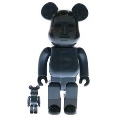 MEDICOM TOY (メディコムトイ) BE@RBRICK SQUID GAME FRONTMAN 100% & 400% ベアブリック イカゲーム フロントマン 2体セット フィギュア 人形 ブラック