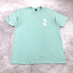 DISTRICT ディストリクト Tシャツ 半袖 古着 USED Vintage ヴィンテージ アメカジ プリント 淡色 マップ 地図 位置情報 ロゴ 胸元ワンポイント