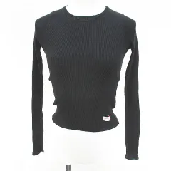 アレキサンダーワン ALEXANDER WANG 長袖 カットソー XS 黒系 ブラック リブ 無地のサムネイル