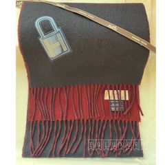 【新品】エルメスマフラー ＜ラッキー＞ガデナパッチ ネイビー色