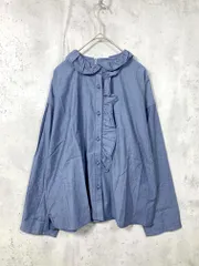 新品 POU DOU DOU プードゥドゥ 241-114-6821 定価8250円 ブラウス シャツ sizeM/水色 ■■レディースのサムネイル