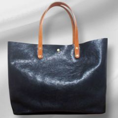 BEAMS 【別注】SLOW/ TOTE 百名品 レザー トートバッグ ブラック