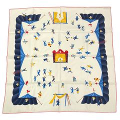 極美品 HERMES エルメス スカーフ カレ90 シルク CERES 女神