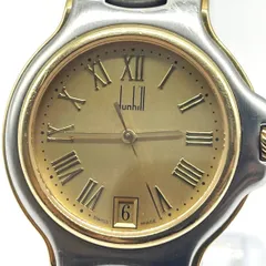 used/動作確認済み ダンヒル メンズ腕時計 デイト ミレニアム ローマン グレーダイヤル コンビ ns 電池交換済dunhill ダンヒル 腕時計 デュアルタイム シティケープ | フリマアプリ ラクマ