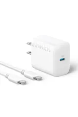 新品 Anker Charger (20W) with USB-C & USB-C ケーブル (USB PD 充電器 20W USB-C 超小型急速充電器)【PSE技術基準適合/PowerIQ 3.0 (Gen2)搭載】 iPhone 15 iPad Air