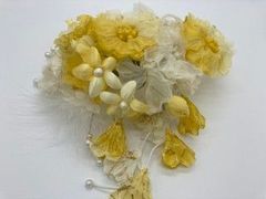 髪飾り  イエロー 花  co421-a0009