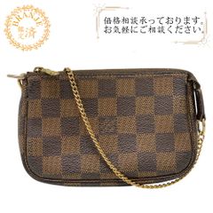 LOUIS VUITTON ルイヴィトン N58009 ミニポシェットアクセソワール アクセサリーポーチ ダミエ ポーチ ブラウン レディース ブランド
